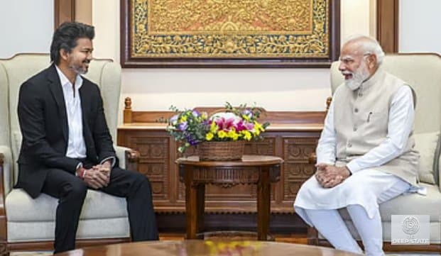 TAMIL NADU CM VIJAY MAKES MAIDEN DELHI CAPITAL VISIT; CONFRONTS PM MODI ON MEKEDATU & STATE SOVEREIGNTY